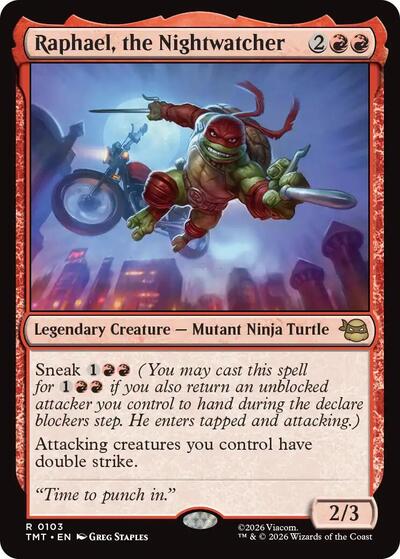 Raphael, the Nightwatcher (Teenage Mutant Ninja Turtles) Light Play Foil