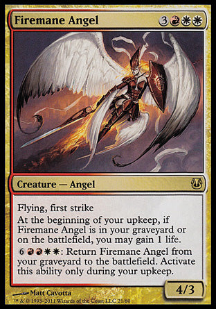 Firemane Angel (Duel Decks: Ajani vs Nicol Bolas) Light Play