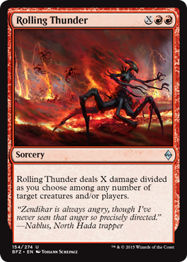 Rolling Thunder (Battle for Zendikar) Light Play