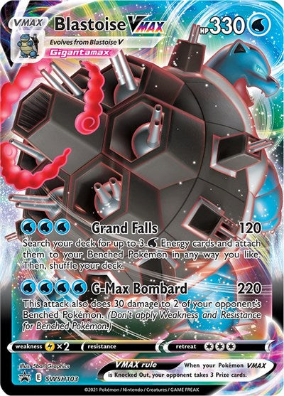 Blastoise VMAX - SWSH103 (SWSH: Sword & Shield Promo Cards) Light Play