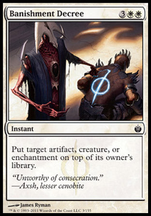 Banishment Decree (Mirrodin Besieged) Medium Play