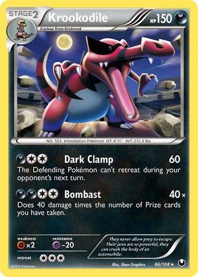 Krookodile (Dark Explorers) Medium Play Holofoil
