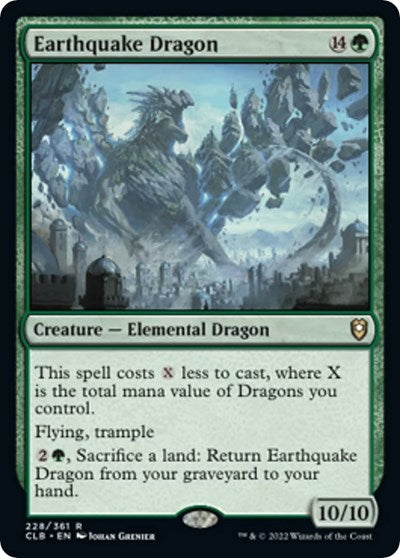 Earthquake Dragon (Commander Legends: Battle for Baldur's Gate) Light Play Foil