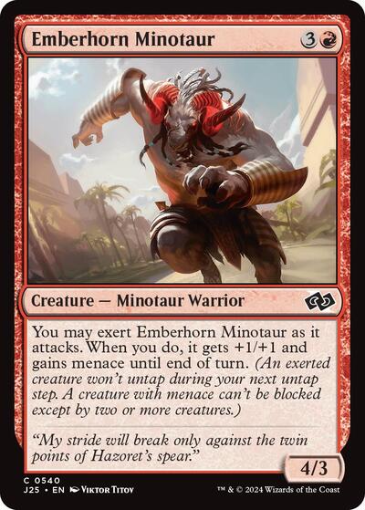 Emberhorn Minotaur (Foundations Jumpstart) Light Play