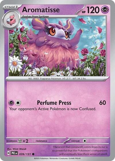 Aromatisse (SV: Prismatic Evolutions) Light Play Reverse Holofoil