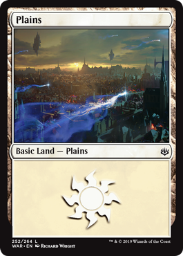 Plains (252) (War of the Spark) Light Play