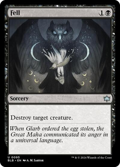 Fell (Bloomburrow) Light Play Foil