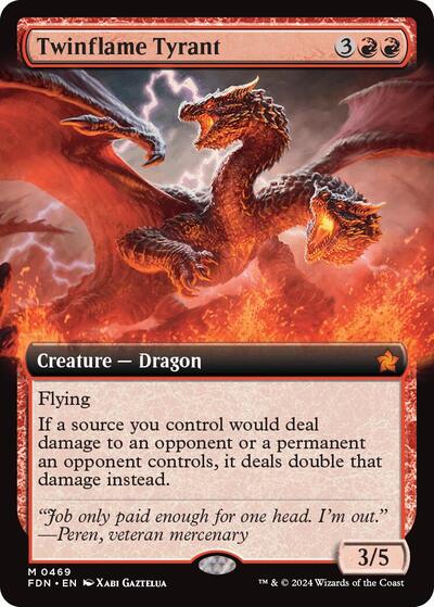 Twinflame Tyrant (Extended Art) (Foundations) Near Mint