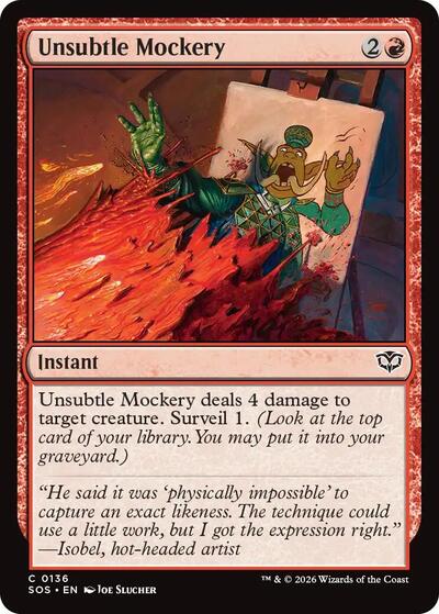 Unsubtle Mockery (Secrets of Strixhaven) Light Play