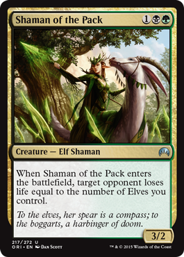 Shaman of the Pack (Magic Origins) Light Play