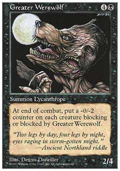 Greater Werewolf (5th Edition) Light Play