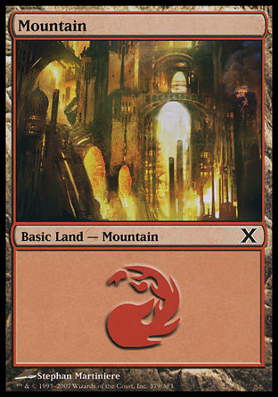 Mountain (379) (10th Edition) Light Play