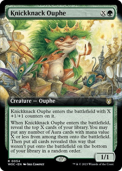 Knickknack Ouphe (Extended Art) (Commander: Wilds of Eldraine) Light Play