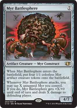 Myr Battlesphere (Commander 2014 Edition) Light Play