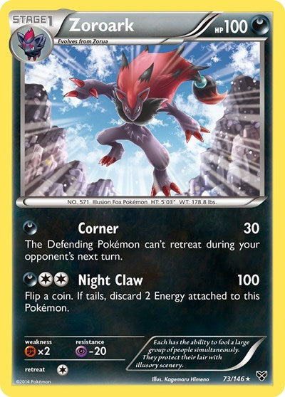 Zoroark (XY Base Set) Damaged / Poor Holofoil