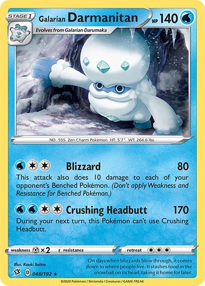 Galarian Darmanitan (SWSH02: Rebel Clash) Light Play