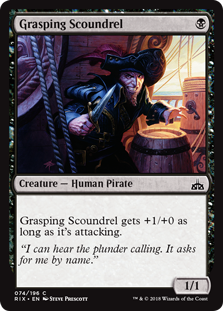 Grasping Scoundrel (Rivals of Ixalan) Light Play