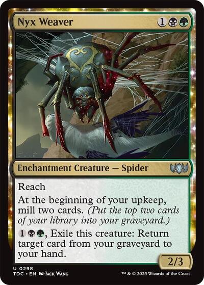 Nyx Weaver (Commander: Tarkir: Dragonstorm) Light Play
