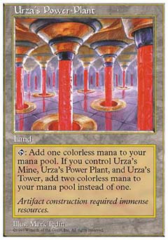 Urza's Power Plant (5th Edition) Light Play