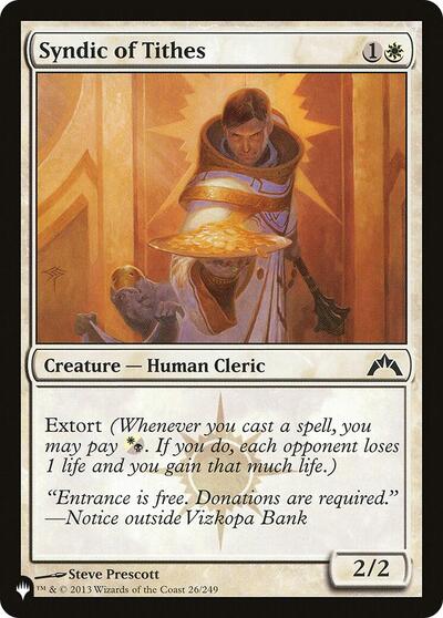 Syndic of Tithes (The List) Light Play