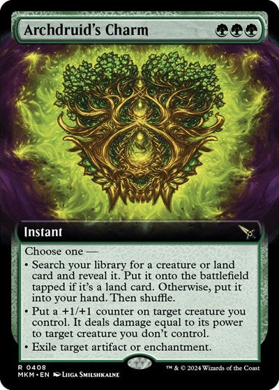 Archdruid's Charm (Extended Art) (Murders at Karlov Manor) Light Play Foil