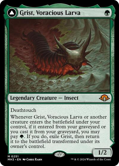 Grist, Voracious Larva (Modern Horizons 3) Light Play Foil