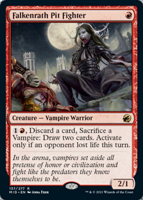 Falkenrath Pit Fighter (Innistrad: Midnight Hunt) Light Play
