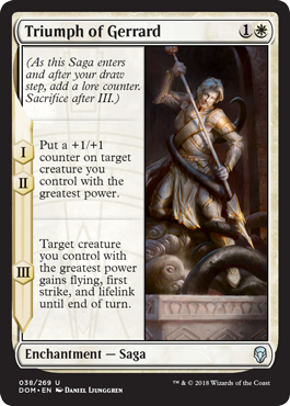 Triumph of Gerrard (Dominaria) Light Play