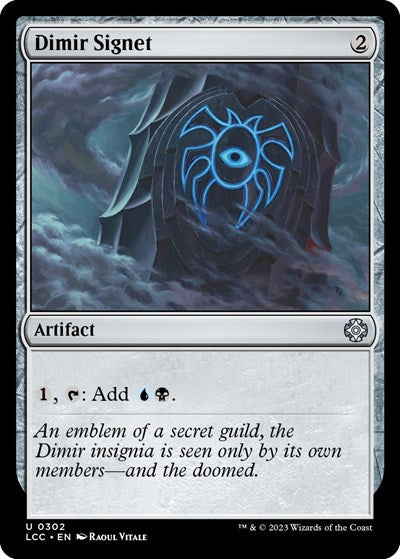 Dimir Signet (Commander: The Lost Caverns of Ixalan) Light Play