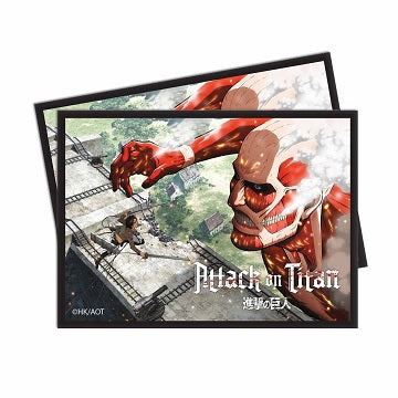 Ultra Pro - Deck Protectors - Attack On Titan Eren Vs Colossal Titan 65Ct