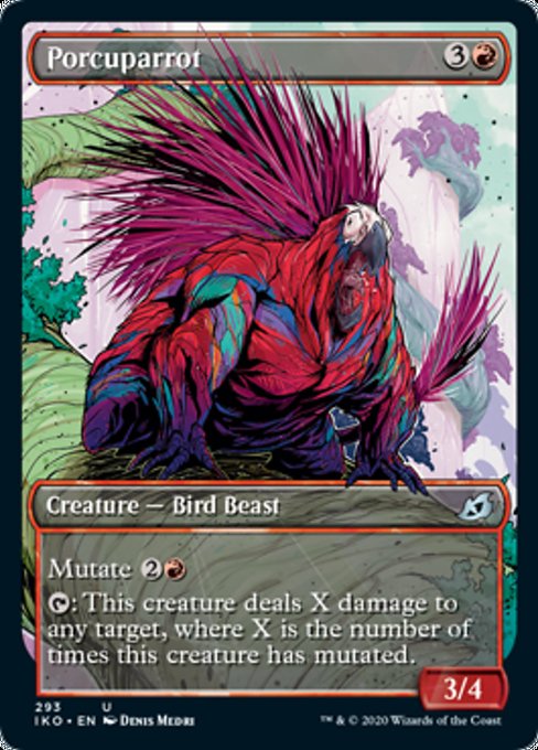 Porcuparrot (Showcase) (Ikoria: Lair of Behemoths) Light Play