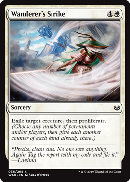 Wanderer's Strike (War of the Spark) Light Play