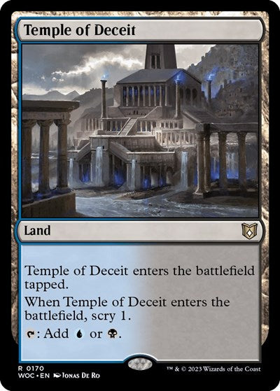 Temple of Deceit (Commander: Wilds of Eldraine) Light Play