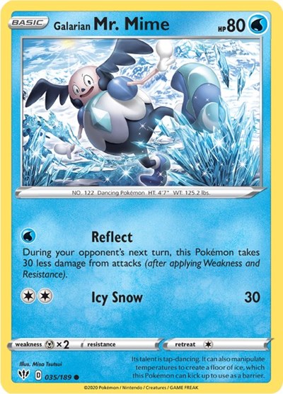 Galarian Mr. Mime (SWSH03: Darkness Ablaze) Light Play