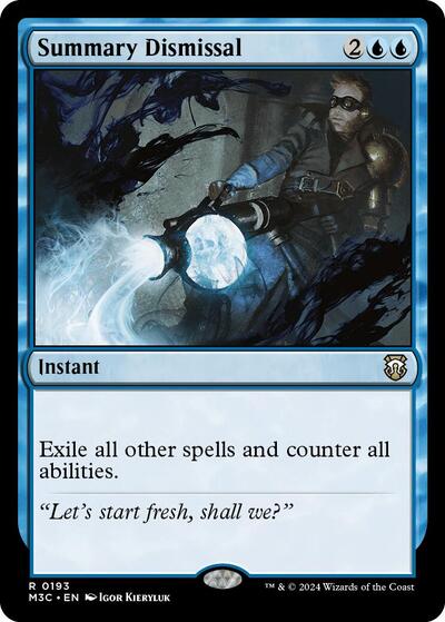 Summary Dismissal (Ripple Foil) (Commander: Modern Horizons 3) Light Play Foil