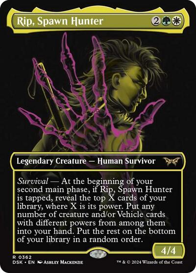 Rip, Spawn Hunter (Showcase) (Duskmourn: House of Horror) Light Play