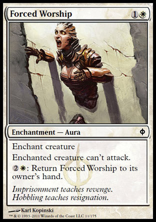 Forced Worship (New Phyrexia) Light Play