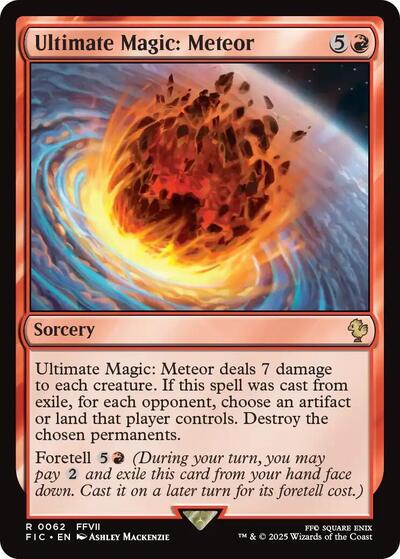 Ultimate Magic: Meteor (Commander: FINAL FANTASY) Light Play