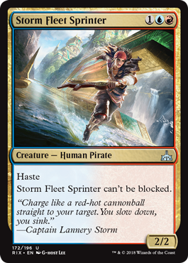 Storm Fleet Sprinter (Rivals of Ixalan) Light Play Foil