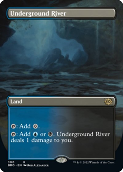 Underground River (Borderless) (The Brothers' War) Near Mint Foil