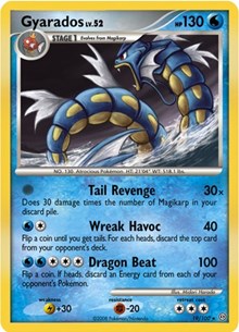 Gyarados - 19/100 (DP Stormfront) (Deck Exclusives) Light Play Holofoil