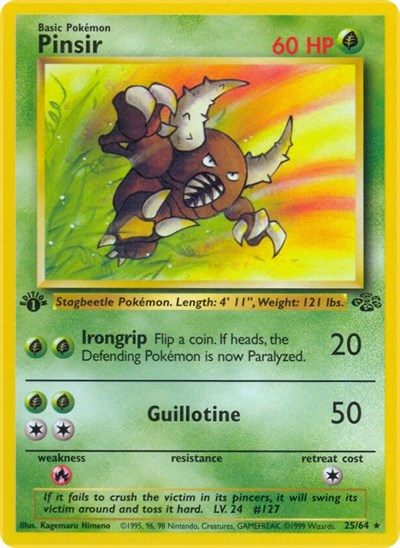 Pinsir (25) (Jungle) Medium Play Unlimited