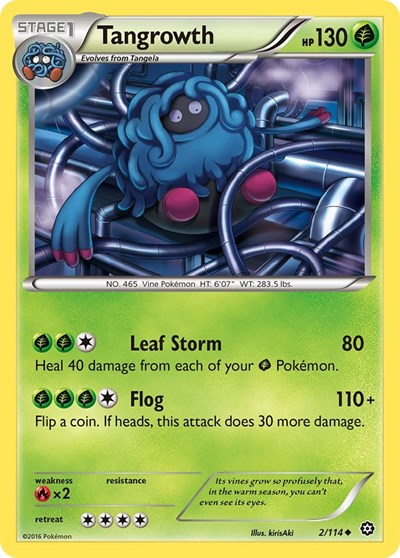 Tangrowth (XY - Steam Siege) Light Play