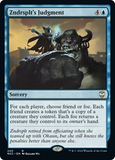 Zndrsplt's Judgment (Commander: Streets of New Capenna) Light Play