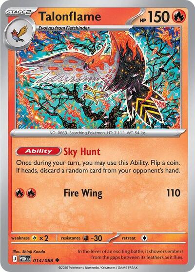 Talonflame - 014 (ME03: Perfect Order) Light Play