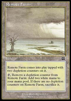 Remote Farm (Mercadian Masques) Light Play