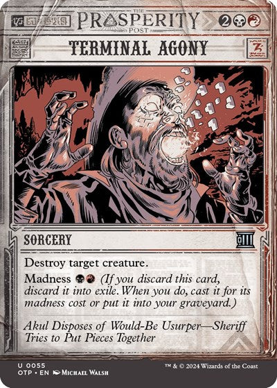 Terminal Agony (Outlaws of Thunder Junction: Breaking News) Light Play