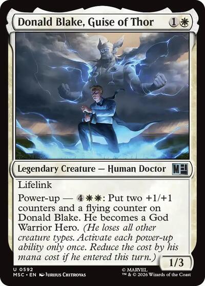 Donald Blake, Guise of Thor (Commander: Marvel Super Heroes) Light Play