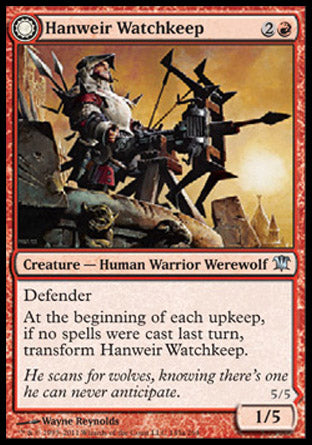 Hanweir Watchkeep (Bane of Hanweir) (Innistrad) Light Play