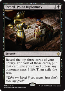 Sword-Point Diplomacy (Ixalan) Light Play